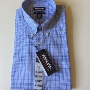 KIRKLAND SIGNATURE TRADITIONAL FIT DRESS SHIRT